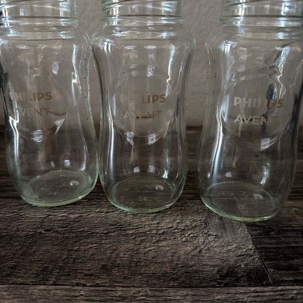 Philips Avent Glass Baby Bottle 3 Pack  8oz